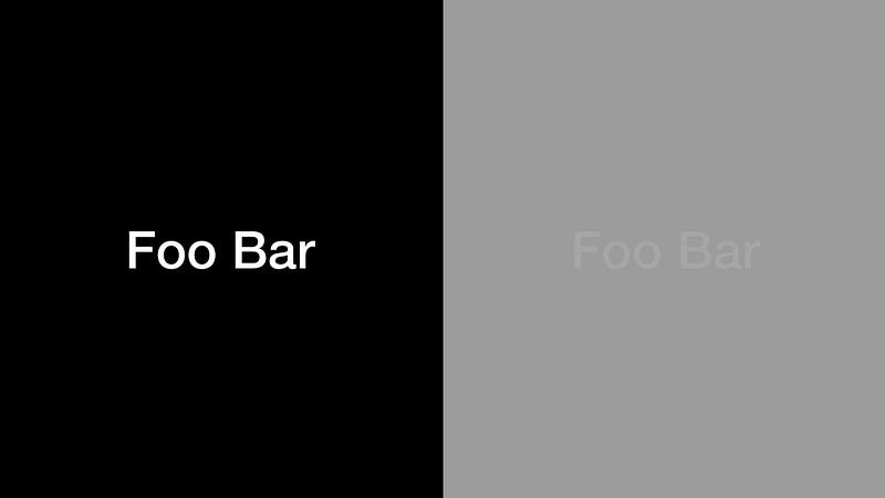 Bad Low Contrast Color Slide Example