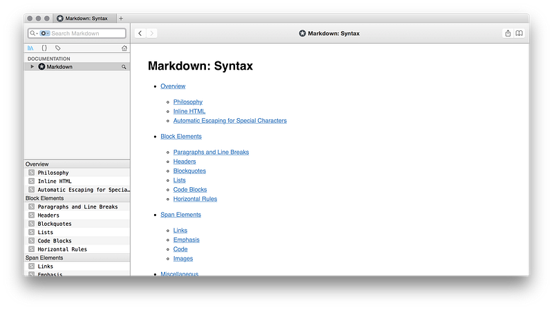 Dash documentation lookup integrated with Atom editor