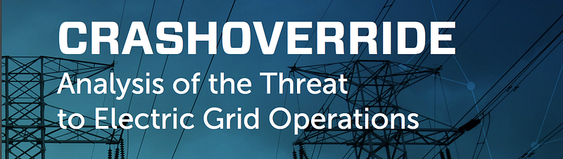 Crash Override report cover page by Dragos